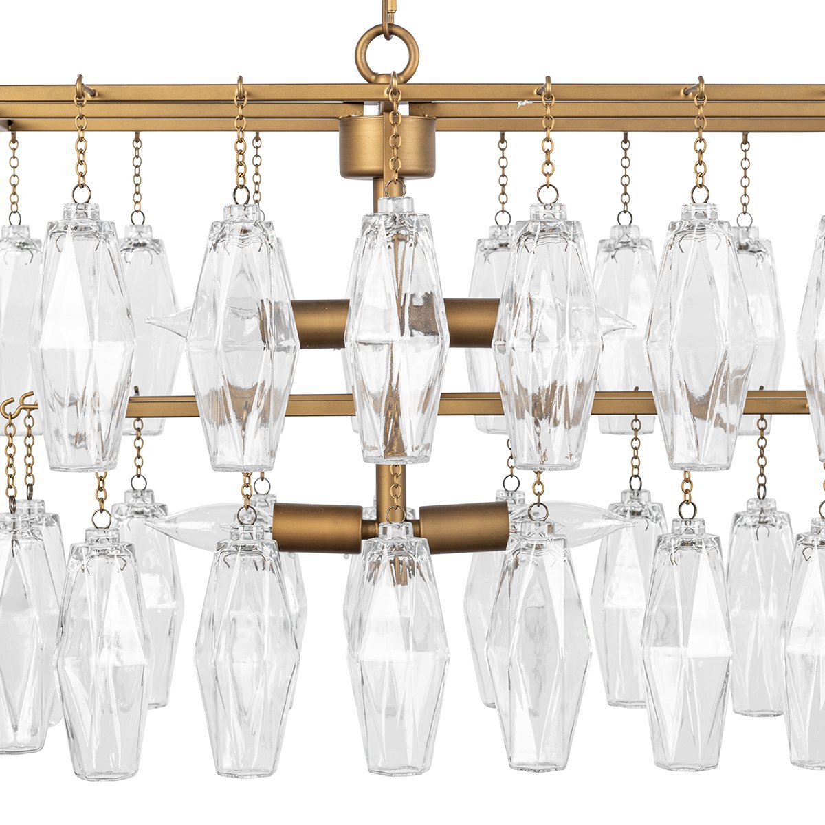 Tressia Brass Chandelier - Ornate Home