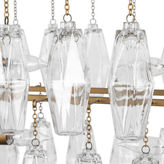 Tressia Brass Chandelier - Ornate Home