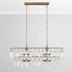 Tressia Brass Chandelier - Ornate Home