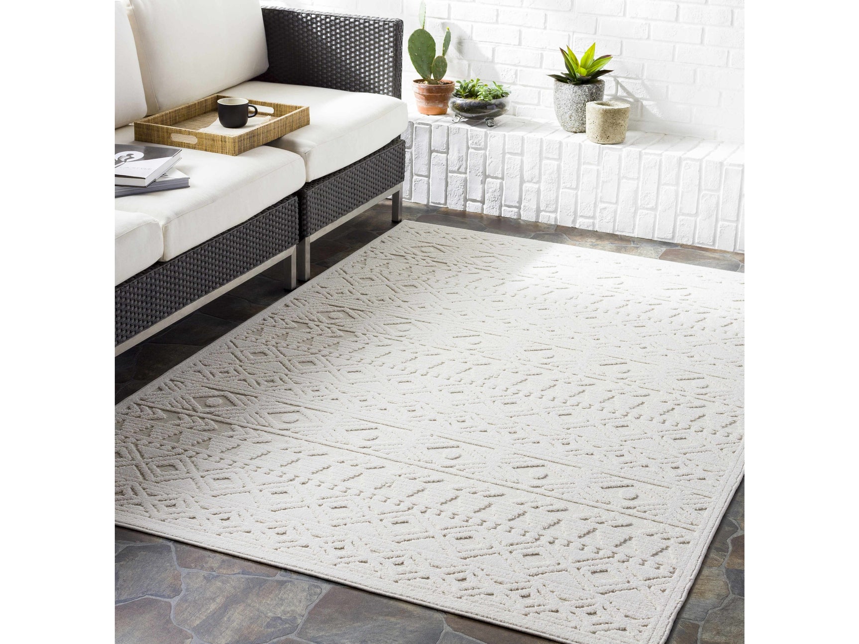 Treuddyn 3D Outdoor Area Rug - Ornate Home