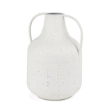 Treva White/Black Tall Metal Vase - Ornate Home