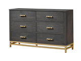 Trevor Brown/Gold Dresser - Ornate Home