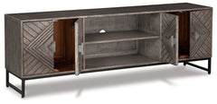 Treybrook Distressed Gray Accent Cabinet - Ornate Home