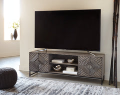 Treybrook Distressed Gray Accent Cabinet - Ornate Home