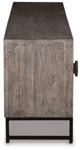 Treybrook Distressed Gray Accent Cabinet - Ornate Home