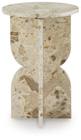 Treygan Beige Accent Table (Online Special Price) - Ornate Home