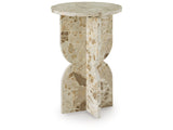 Treygan Beige Accent Table - Ornate Home
