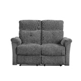 Treyton Gray Motion Loveseat - Ornate Home