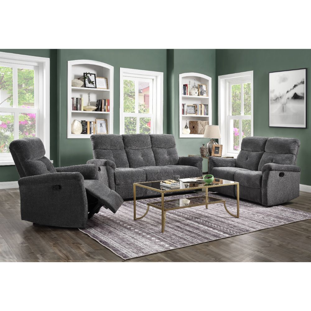 Treyton Gray Motion Sofa - Ornate Home