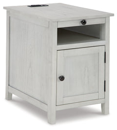 Treytown Antique White Chairside End Table - Ornate Home