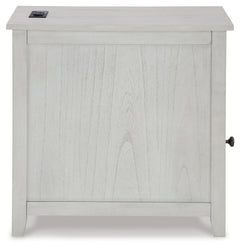 Treytown Antique White Chairside End Table - Ornate Home
