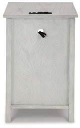 Treytown Antique White Chairside End Table - Ornate Home