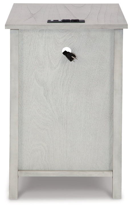 Treytown Antique White Chairside End Table - Ornate Home