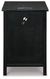 Treytown Black Chairside End Table (Online Special Price) - Ornate Home