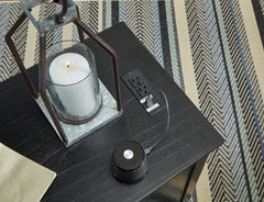 Treytown Black Chairside End Table - Ornate Home