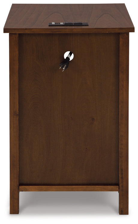 Treytown Brown Chairside End Table - Ornate Home