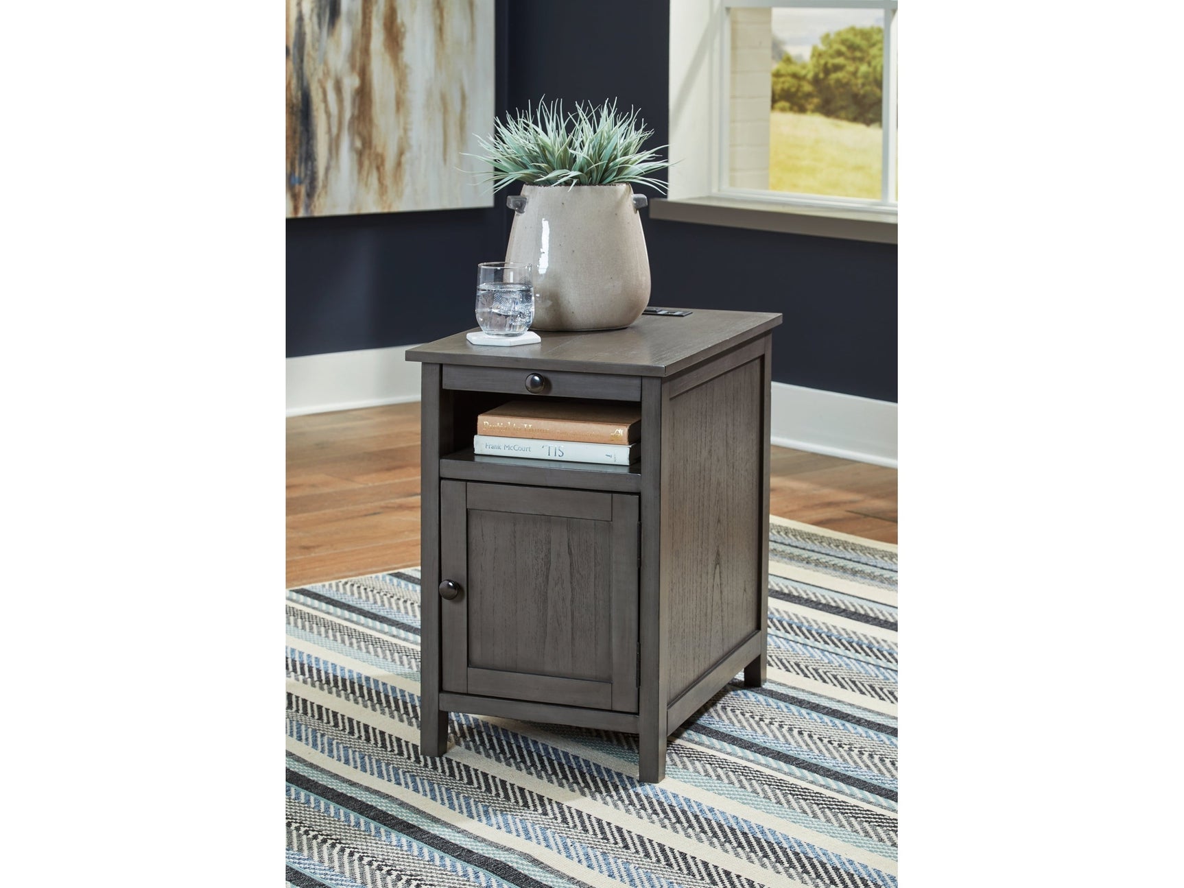 Treytown Gray Chairside End Table (Online Special Price) - Ornate Home