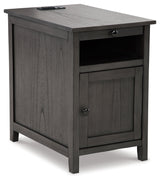 Treytown Gray Chairside End Table (Online Special Price) - Ornate Home