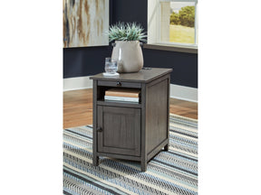 Treytown Gray Chairside End Table - Ornate Home
