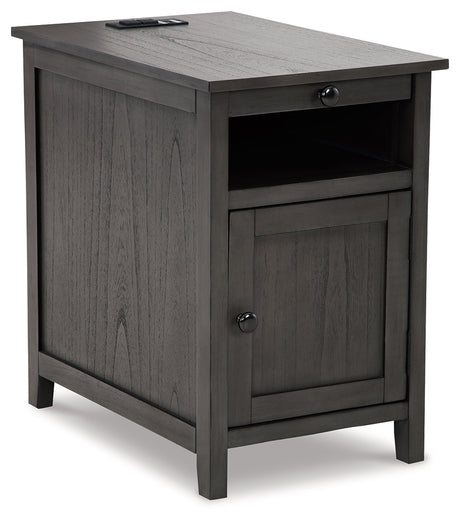 Treytown Gray Chairside End Table - Ornate Home