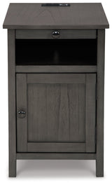 Treytown Gray Chairside End Table - Ornate Home