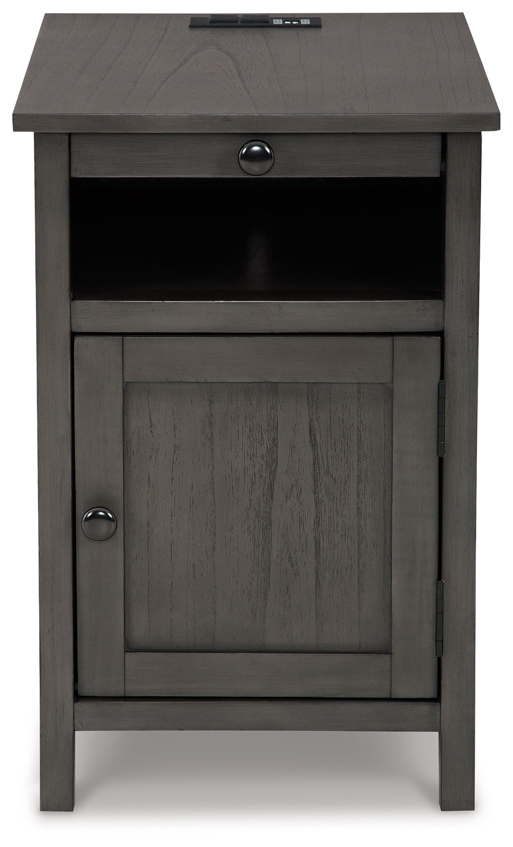 Treytown Gray Chairside End Table - Ornate Home