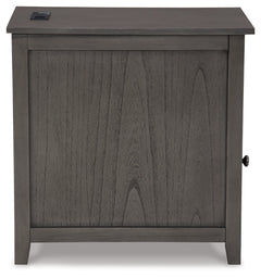 Treytown Gray Chairside End Table - Ornate Home
