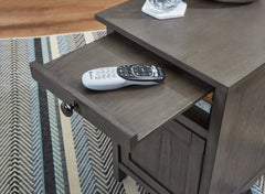 Treytown Gray Chairside End Table - Ornate Home