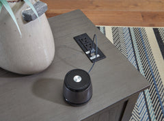 Treytown Gray Chairside End Table - Ornate Home