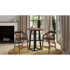 Tri Mesa Brown Bar Table - Ornate Home