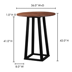 Tri Mesa Brown Bar Table - Ornate Home