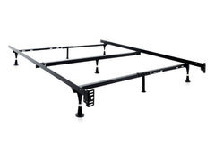 Tri-Support Black Queen/Full/Twin Adjustable Bed Frame - Ornate Home