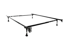 Tri-Support Black Twin/Full Adjustable Bed Frame - Ornate Home