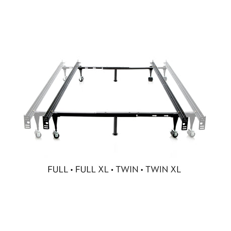 Tri-Support™ Black Twin/Full Adjustable Bed Frame - Ornate Home