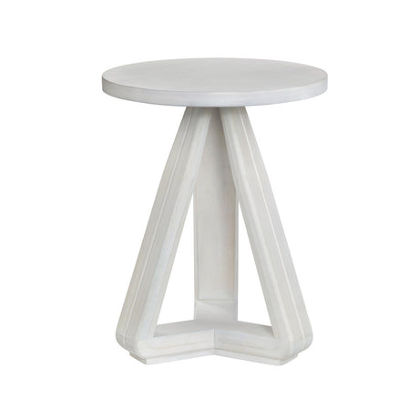 Triad White Accent Table - Ornate Home