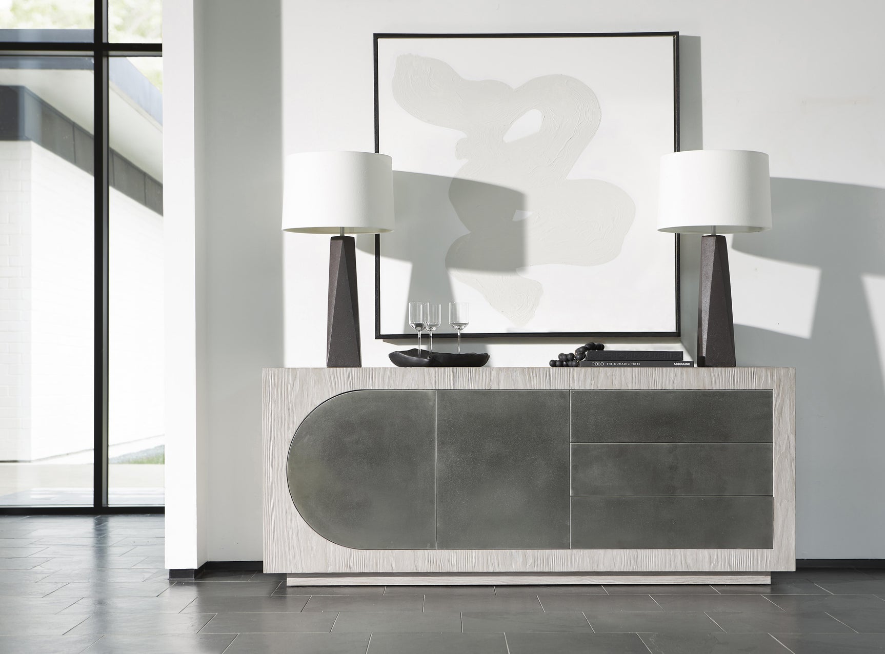 Trianon Argent/Gris Buffet - Ornate Home