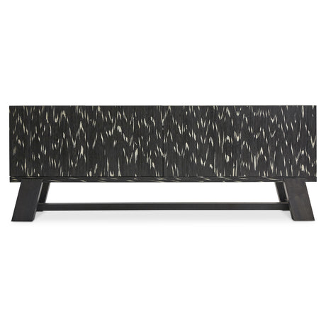 Trianon Engineered Contrast Ebony Entertainment Credenza - Ornate Home