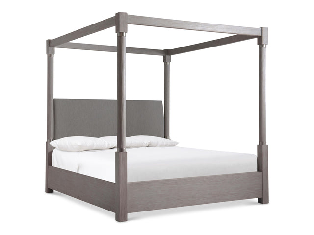 Trianon Gris/Grey Canopy King Bed - Ornate Home