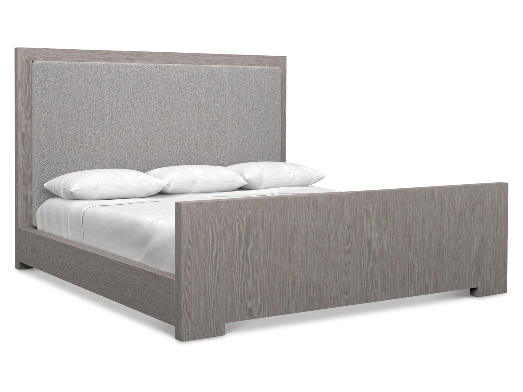 Trianon Gris/Grey Panel King Bed - Ornate Home
