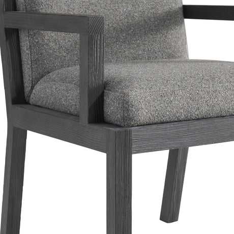 Trianon L'Ombre/Light Charcoal Arm Chair - Ornate Home