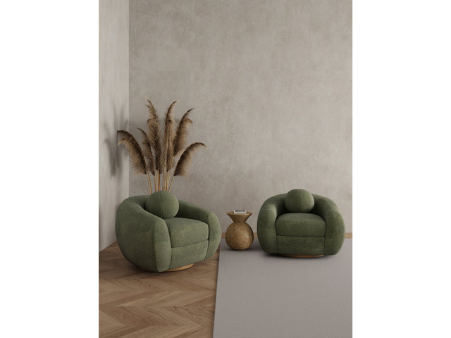 Tribeca Accent Chairs in Olive Green (set of 2) - Ornate Home