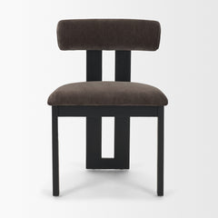 Tribeca Charcoal/Black Open Back Dining Side Chair (Set of 2) - Ornate Home