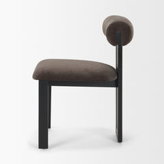 Tribeca Charcoal/Black Open Back Dining Side Chair (Set of 2) - Ornate Home
