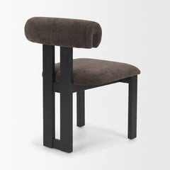 Tribeca Charcoal/Black Open Back Dining Side Chair (Set of 2) - Ornate Home
