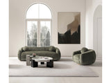 Tribeca Sofa and Accent Chair in Olive Green (set of 2) - Ornate Home