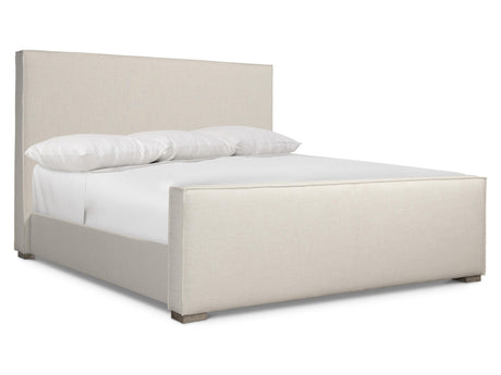 Tribeca White/Cream California King Panel Bed - Ornate Home