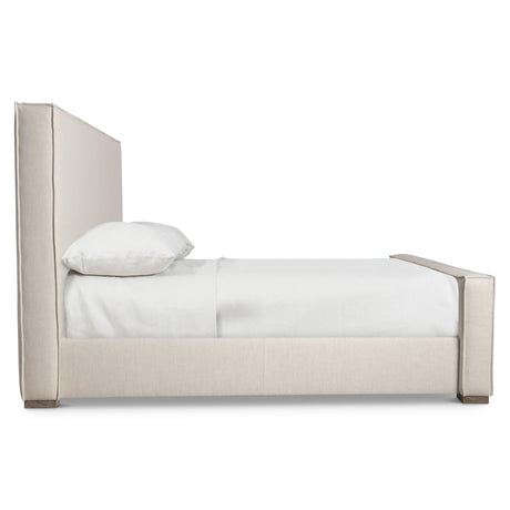 Tribeca White/Cream California King Panel Bed - Ornate Home