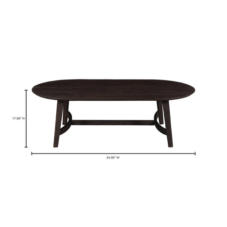Trie Dark Brown Coffee Table - Ornate Home