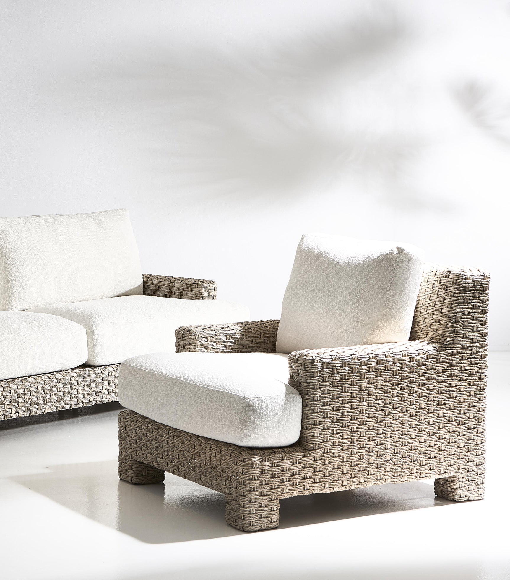 Trieste Pampas/White/Cream Outdoor Chair - Ornate Home