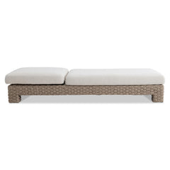 Trieste Pampas/White/Cream Outdoor Chaise - Ornate Home